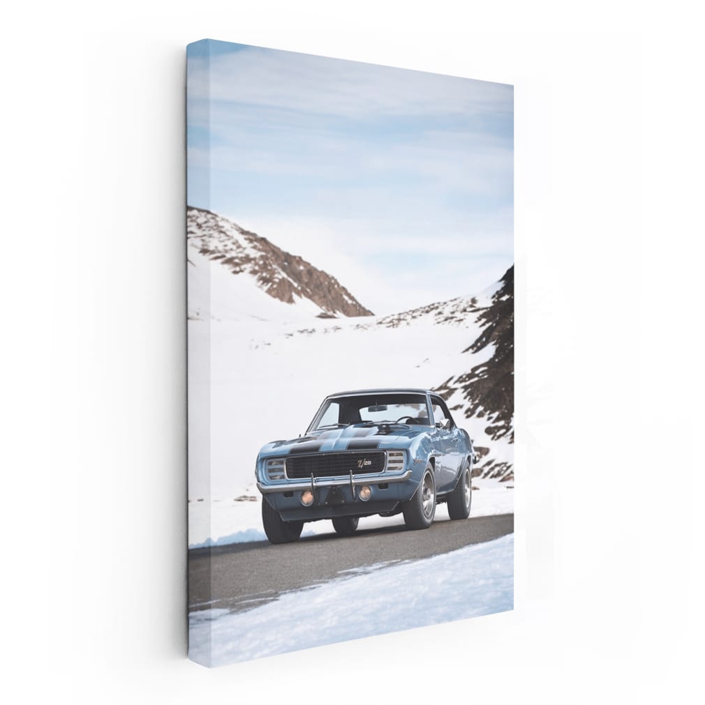 1969 Chevy Camaro RS Z28 in Snowy Mountains - Classic Muscle