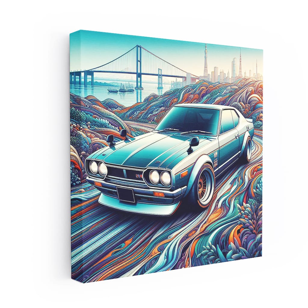 1971 Nissan Skyline GT-R Abstract - Classic Power and Style