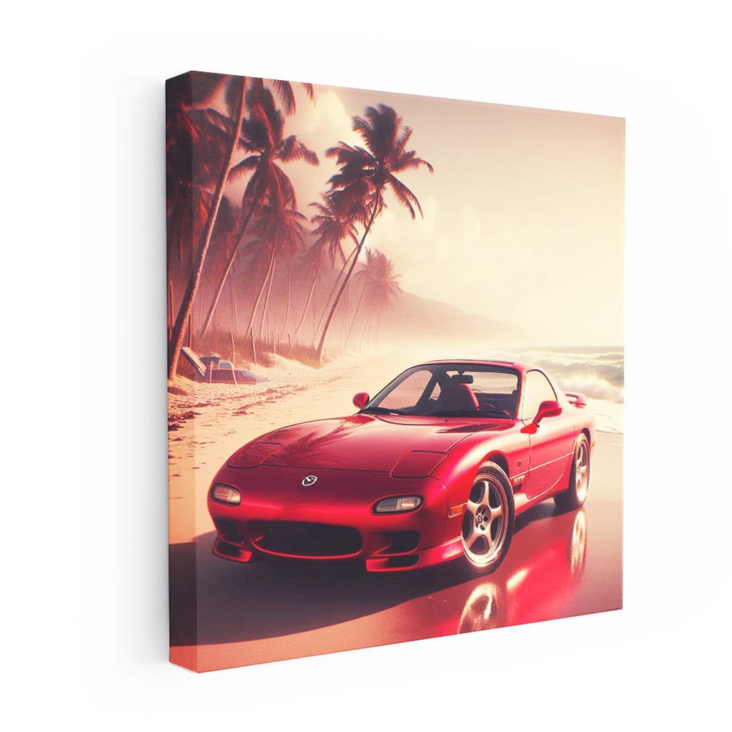 1997 Mazda RX-7 at Beach - Performance Meets Elegance