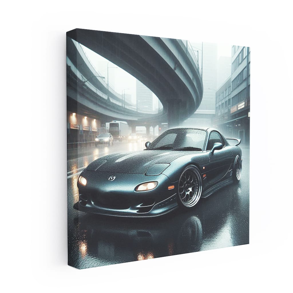 1997 Mazda RX-7 in Rain - Sleek, Fast, Unforgettable Ride