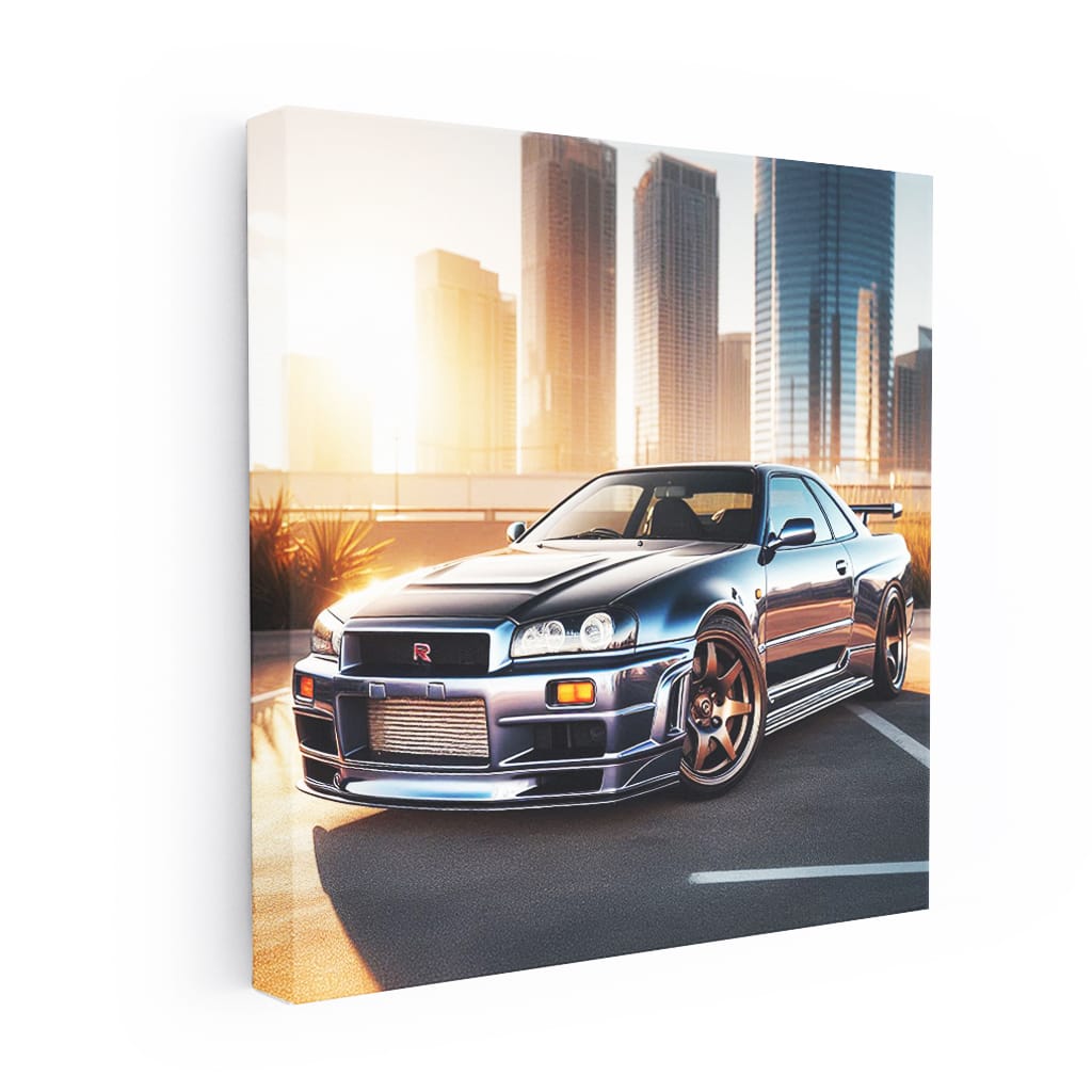 1999 Nissan GT-R R34 in Bright Weather - Iconic Powerhouse