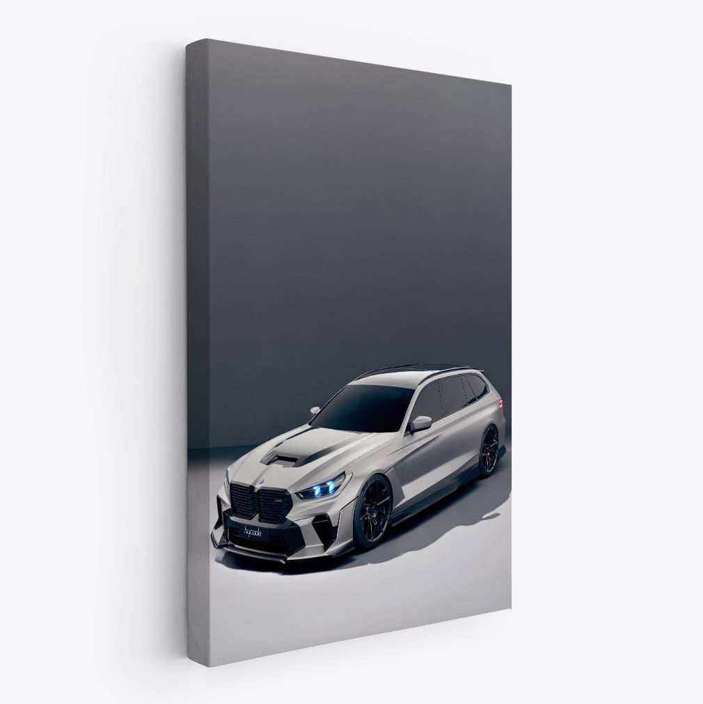 2025 BMW M5 Against Gray Backdrop - Power Meets Elegance