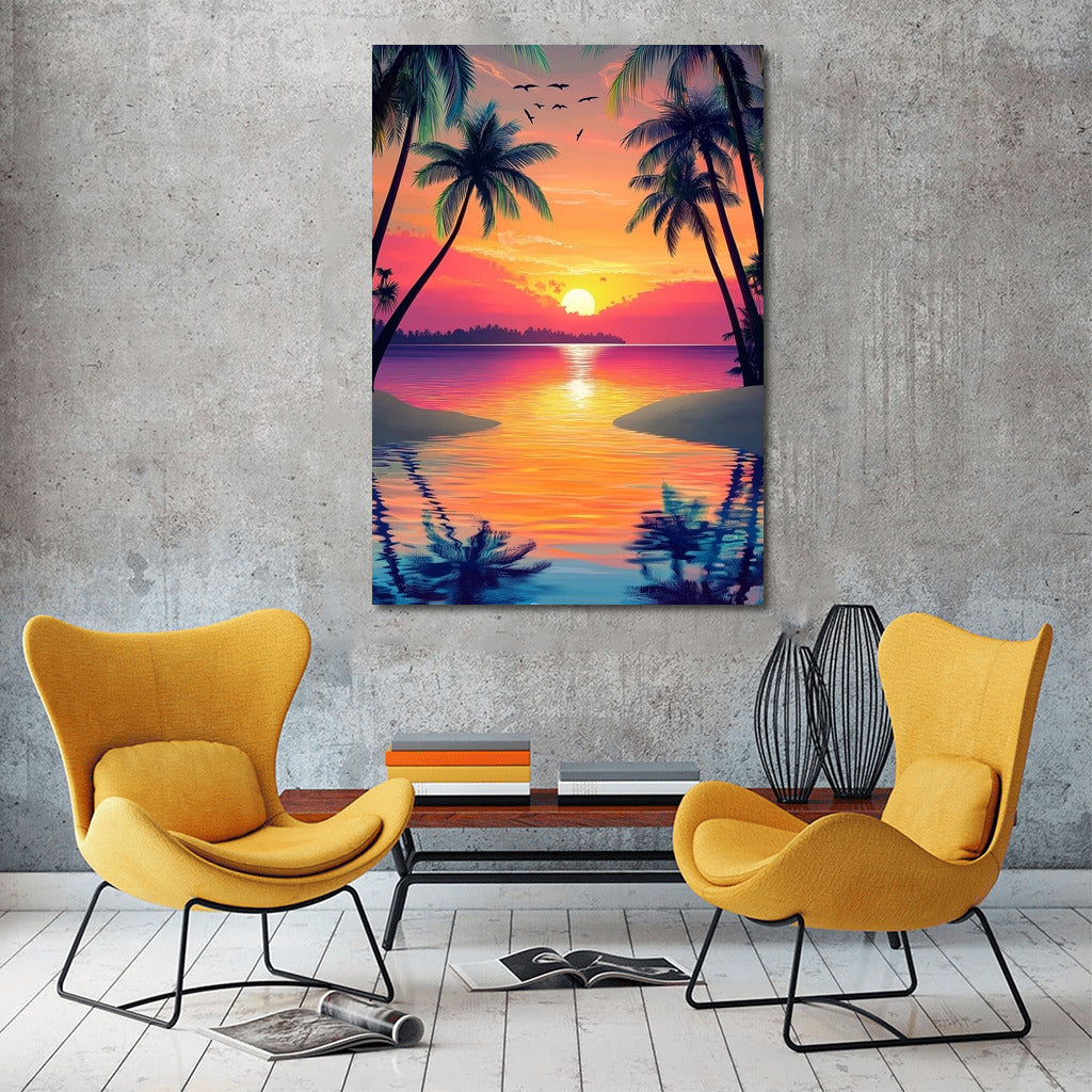 Dance of the Sunset Palms