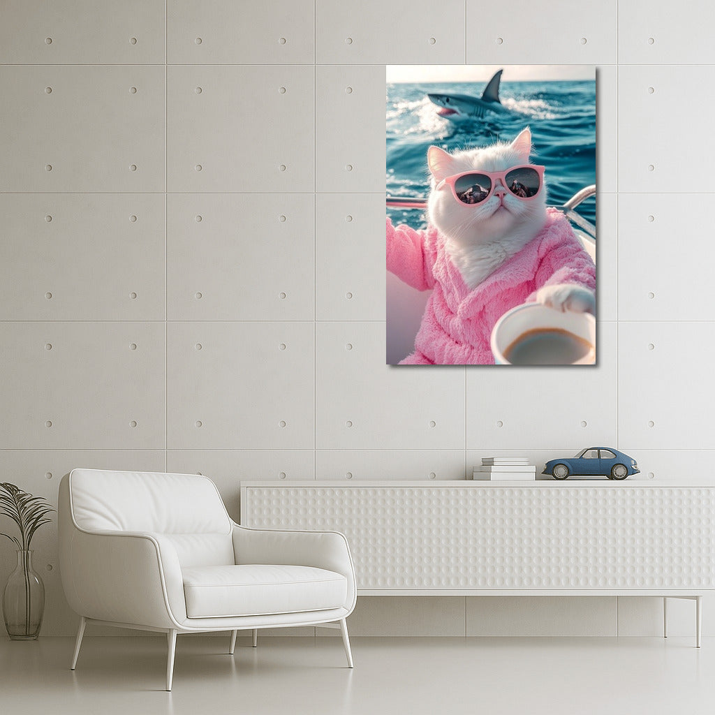 The Cat in the Pink Robe and the Sea Drama