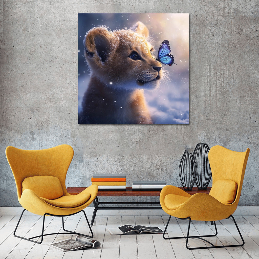 A Trembling Acquaintance: The Lion Cub and the Butterfly