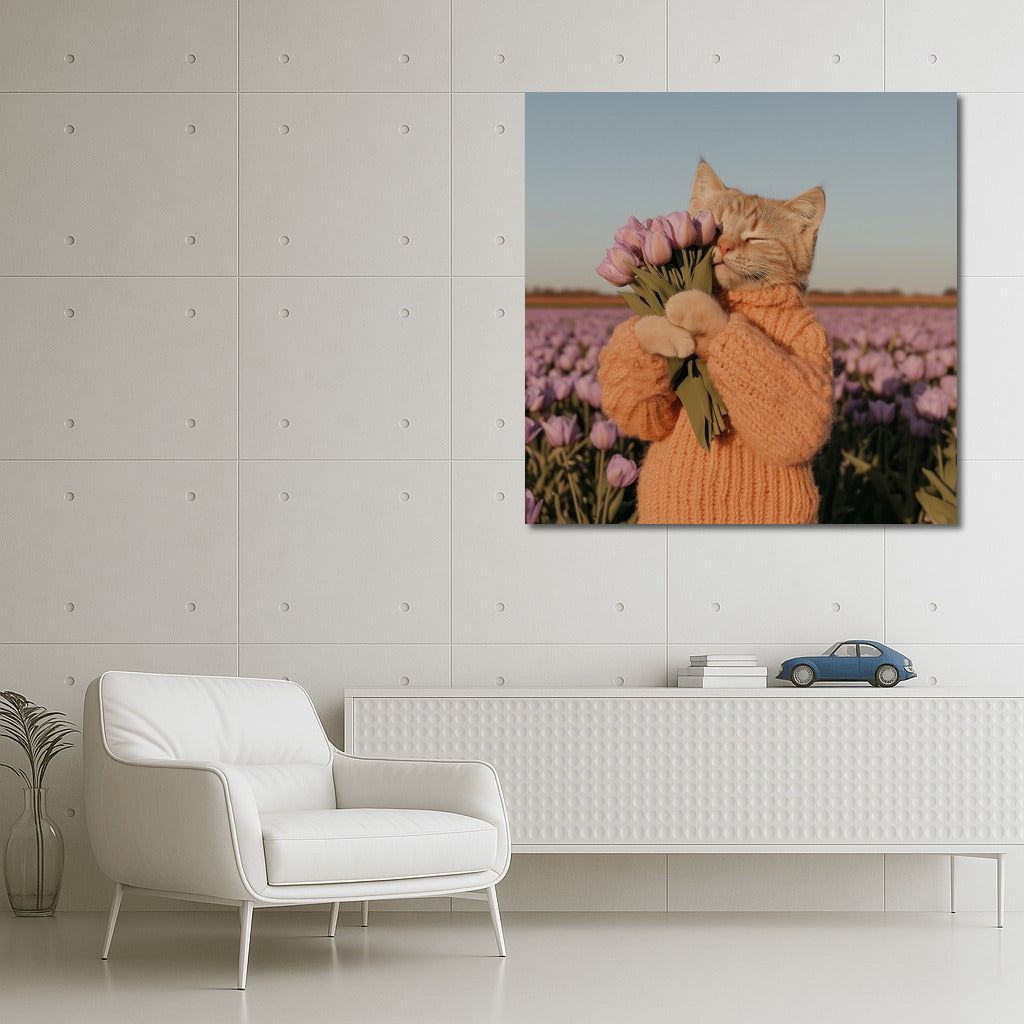 Tulip Sweater: Cat Idyll