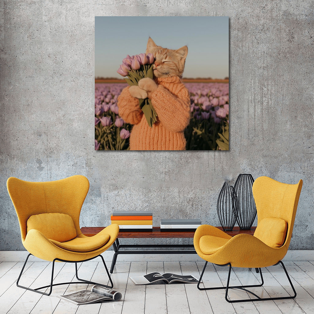 Tulip Sweater: Cat Idyll