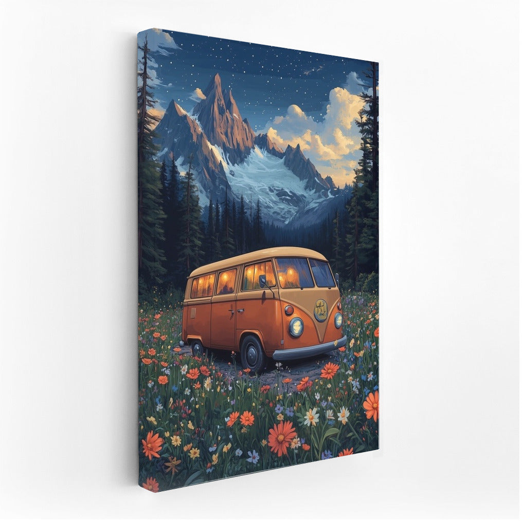 Star Voyage: Retro-Bus in the Flower Ocean