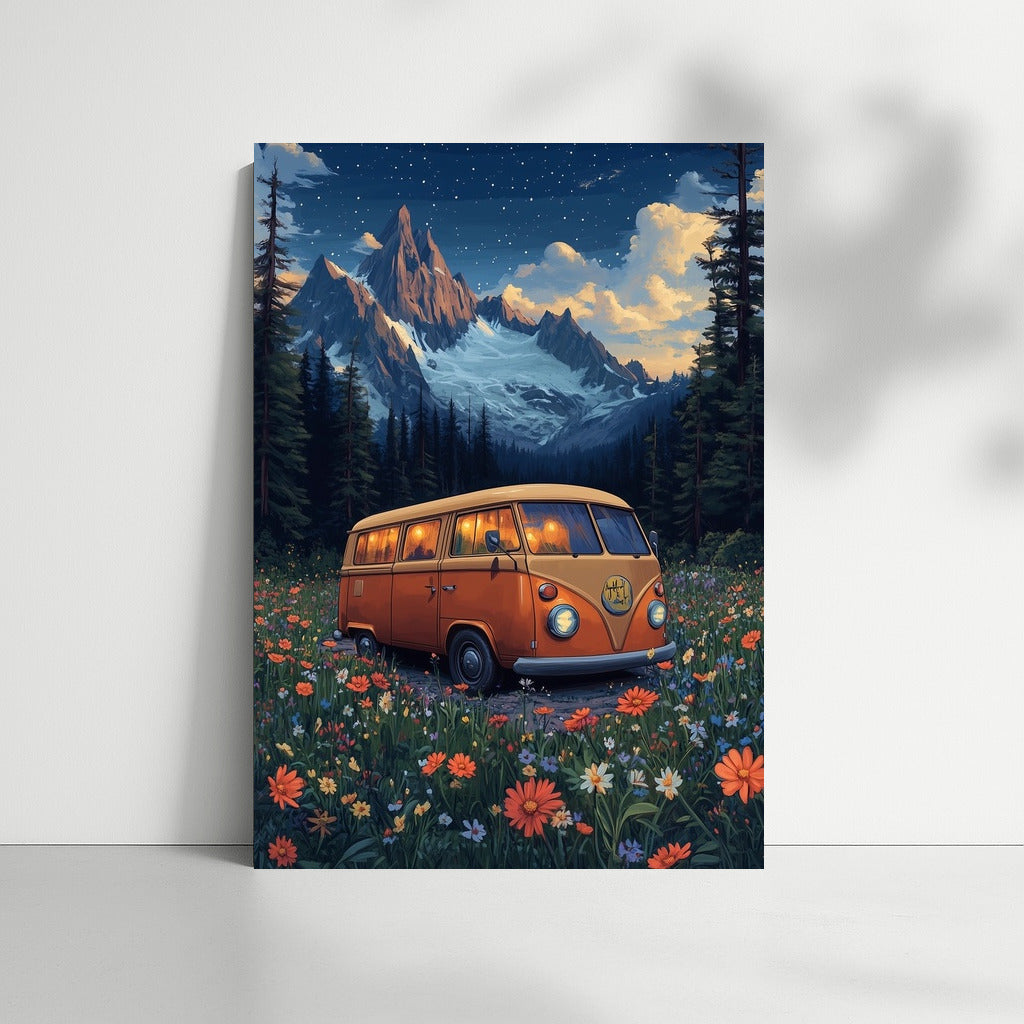 Star Voyage: Retro-Bus in the Flower Ocean