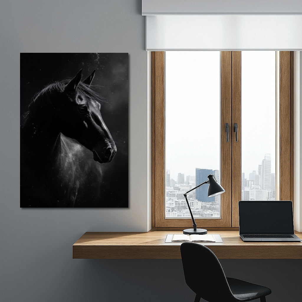 Shadow of Majesty: Silhouette of a Horse