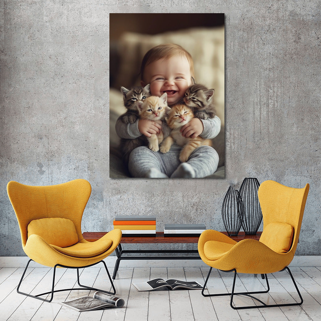 Laughter and Purring: Friends on the Palm