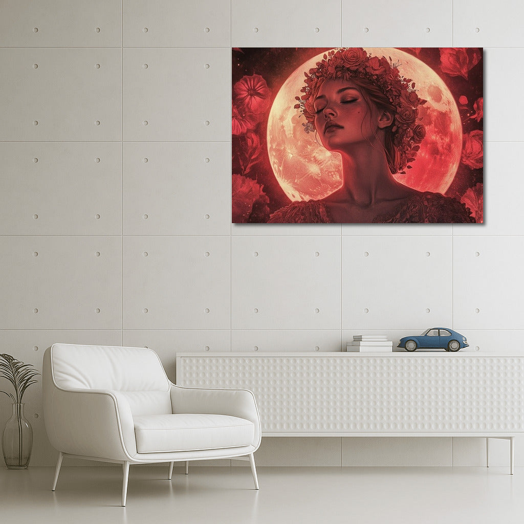 Moon Muse in a Flower Halo