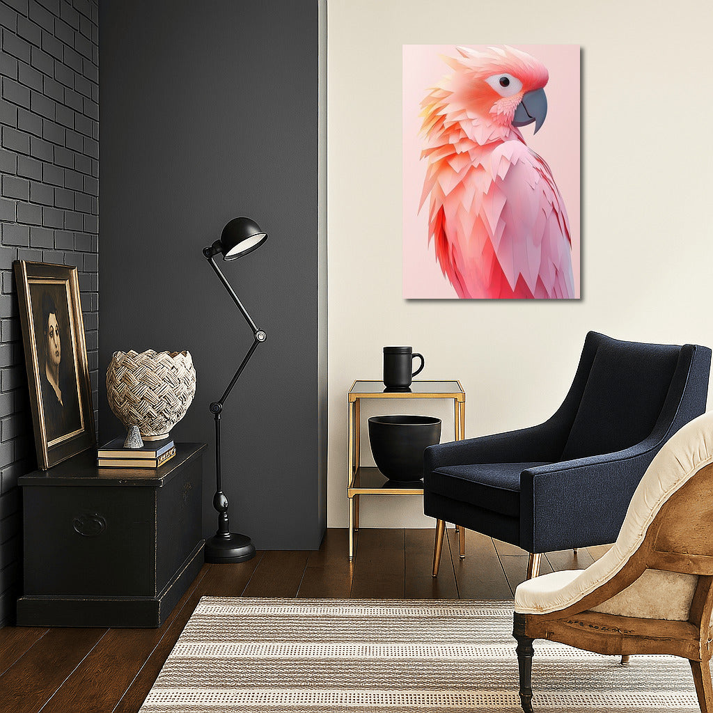 Flamingo in Feathers