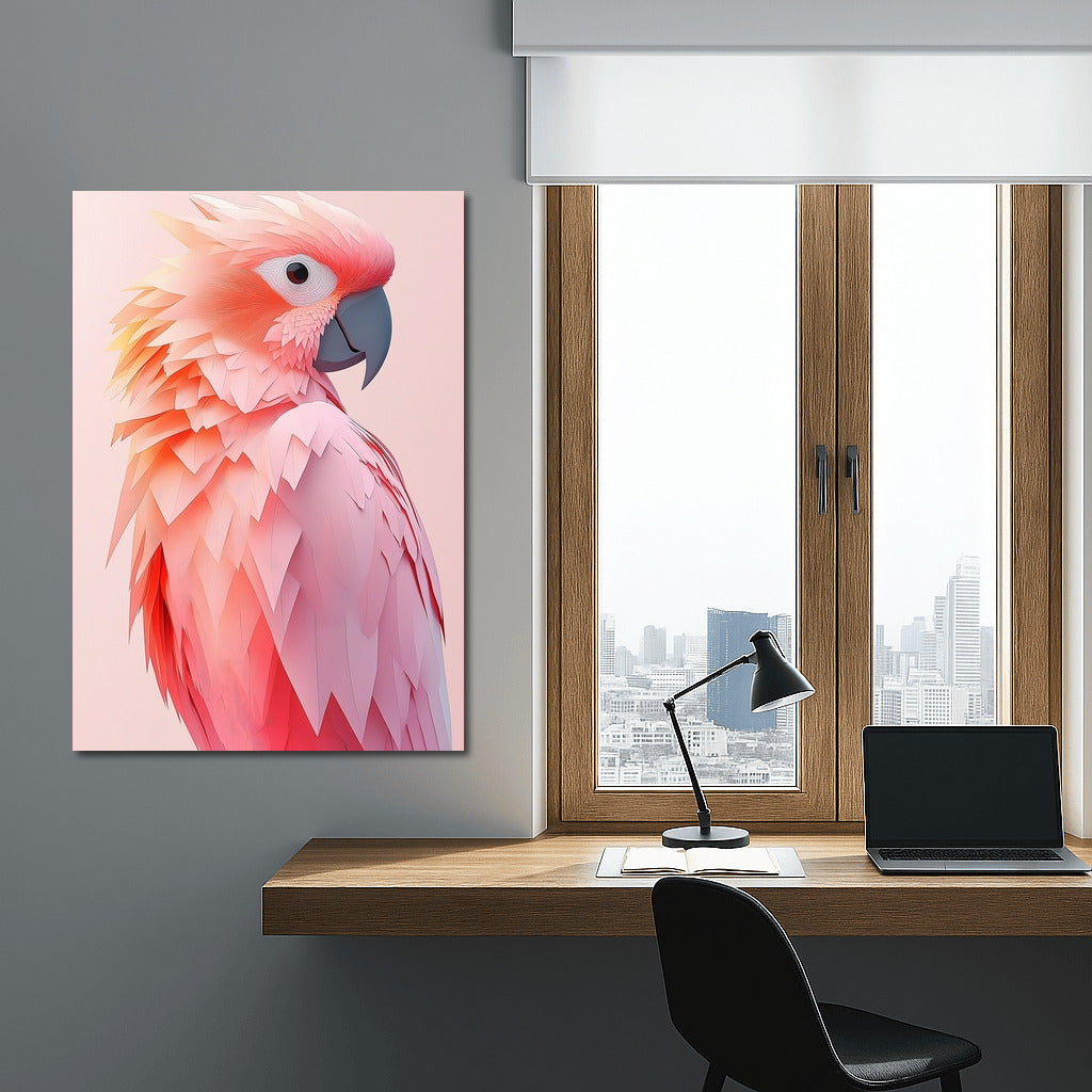 Flamingo in Feathers