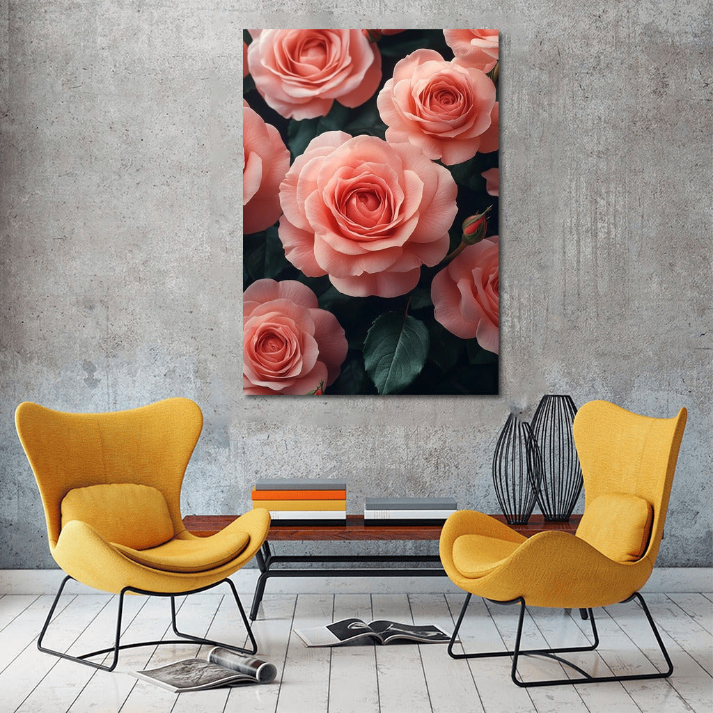 Bouquet of Tenderness: Pink Roses in Bloom