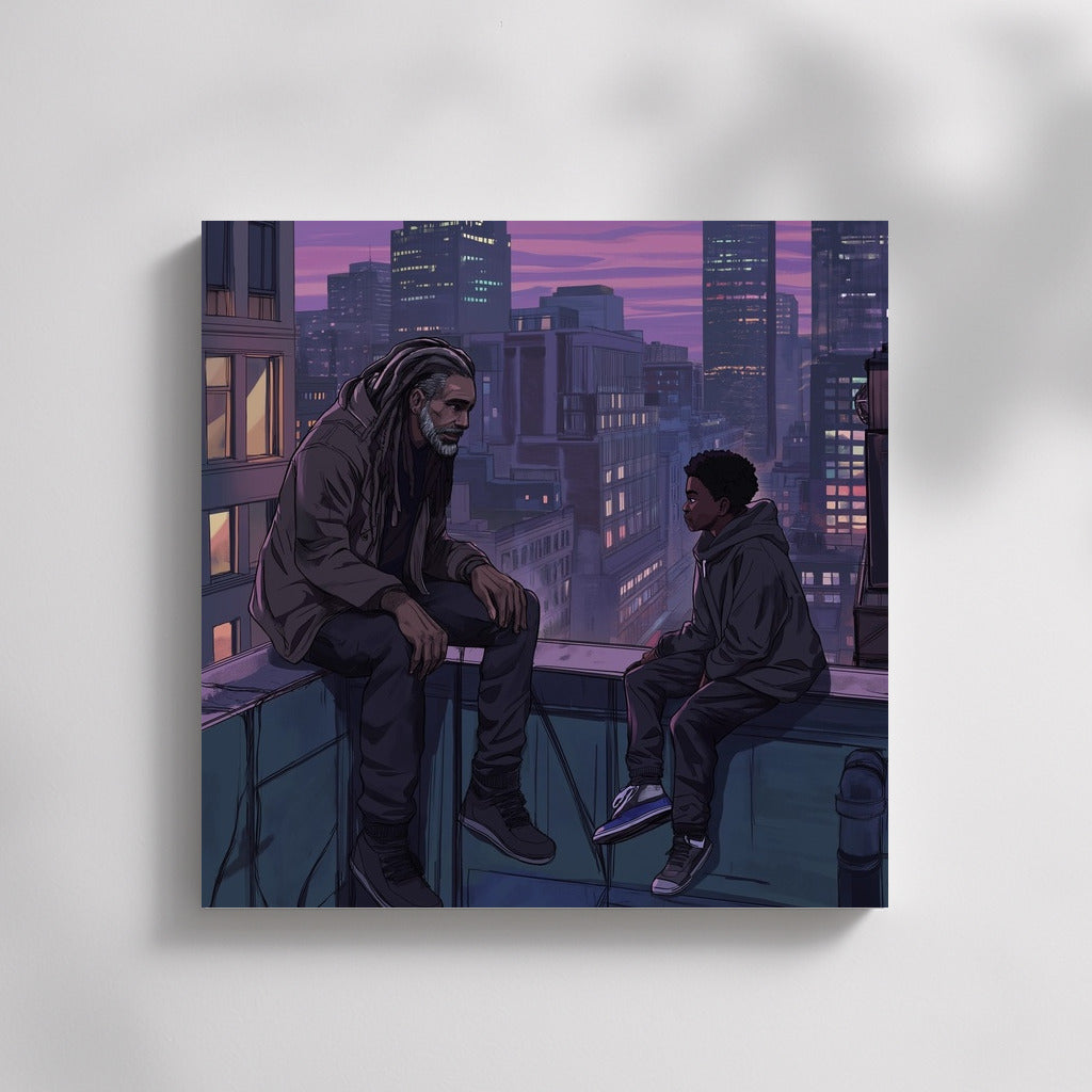 Silhouettes of Dreams: Sunset Over the Metropolis