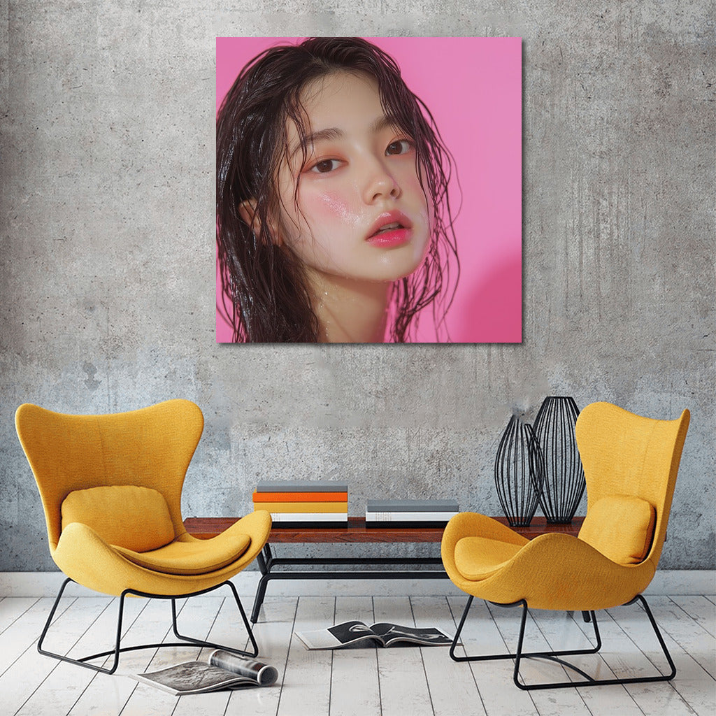 Neon Tenderness: Mysterious Image in Bright Shades