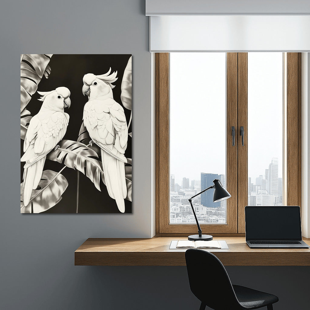 Tropical Symphony: Two Parrots in Paradise