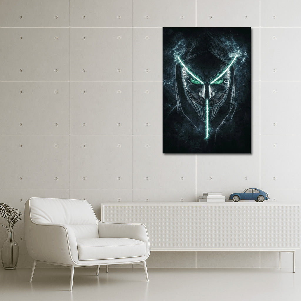 Neon Guardian of Mystery