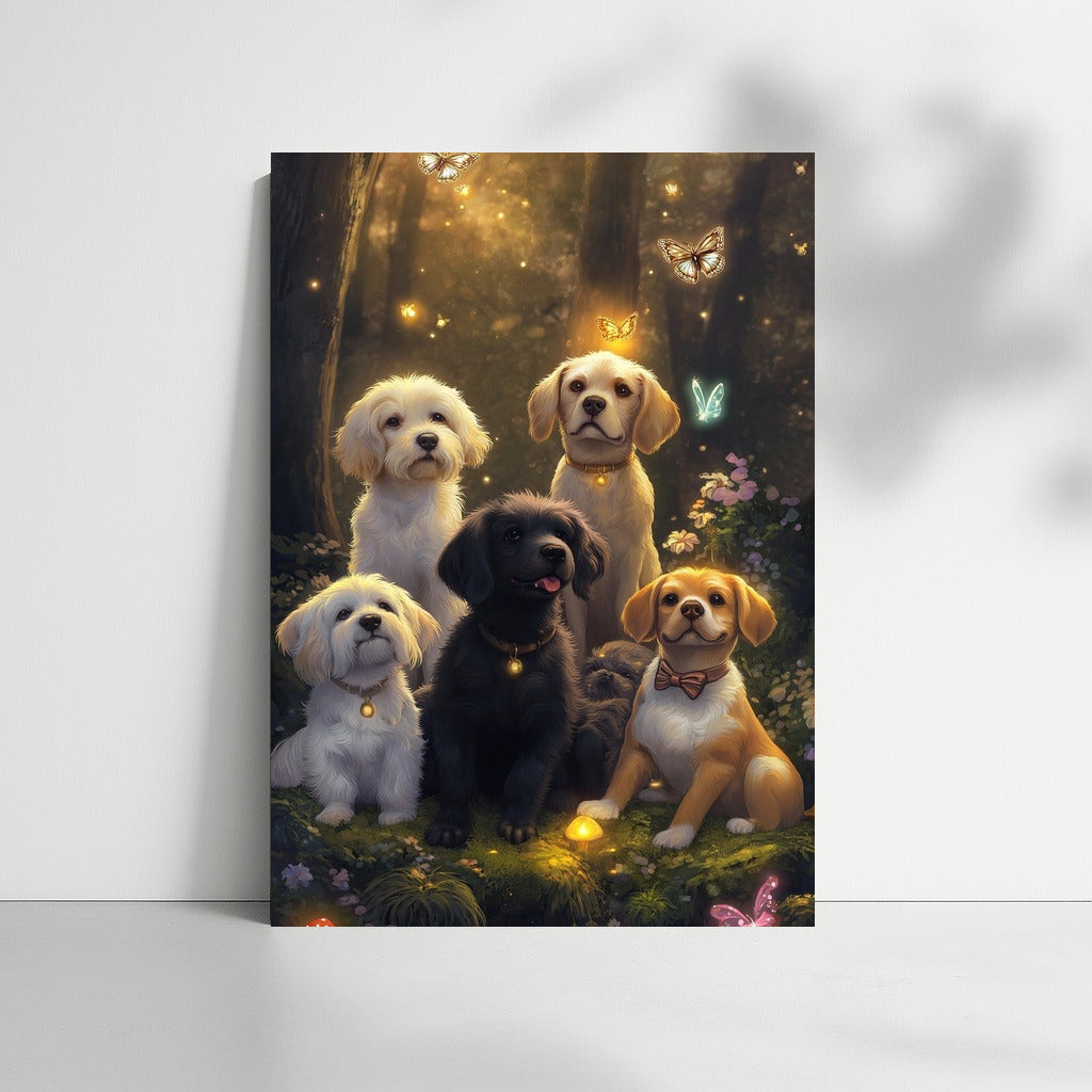 Puppy Dance in the Firefly Forest