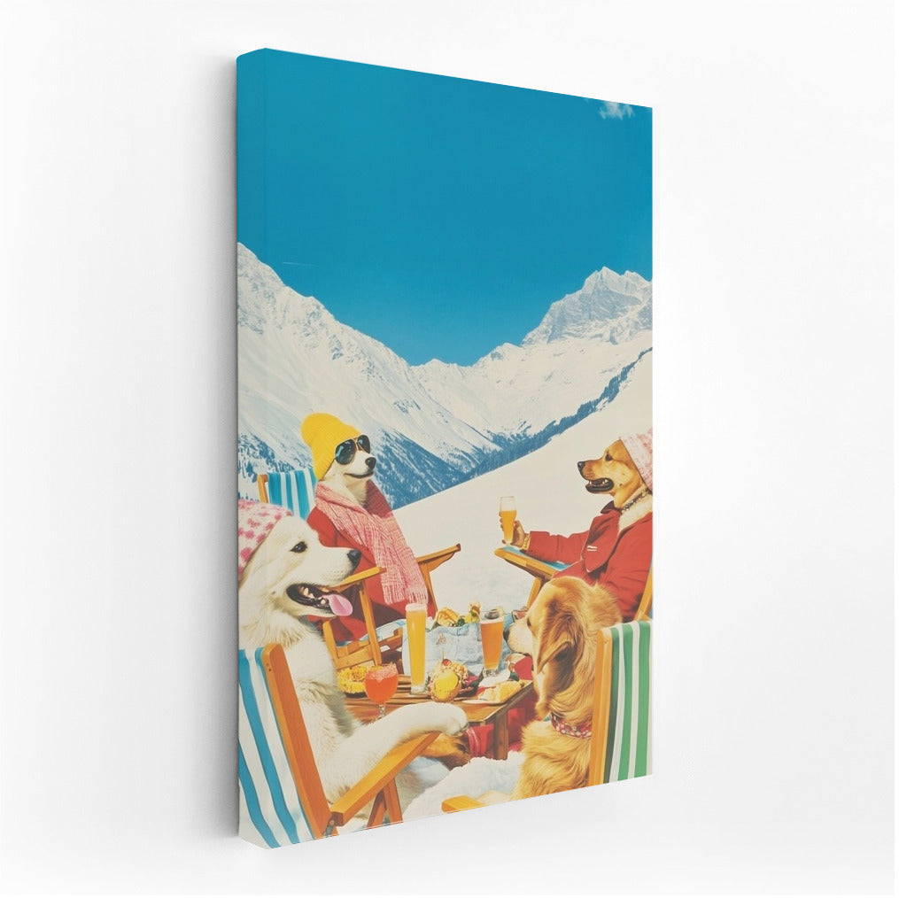 Paws on Skis: A Furry Adventure in the Mountains