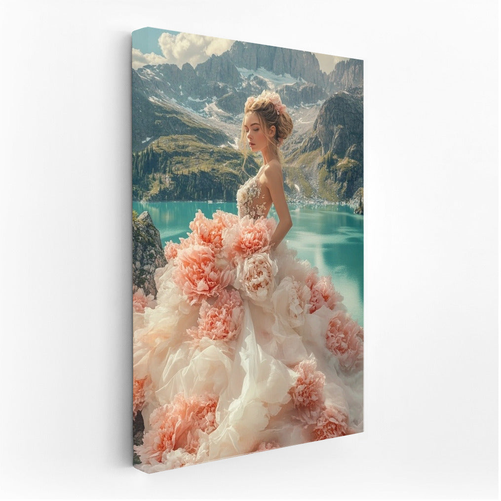Flower Nymph in the Embrace of Mountain Dreams