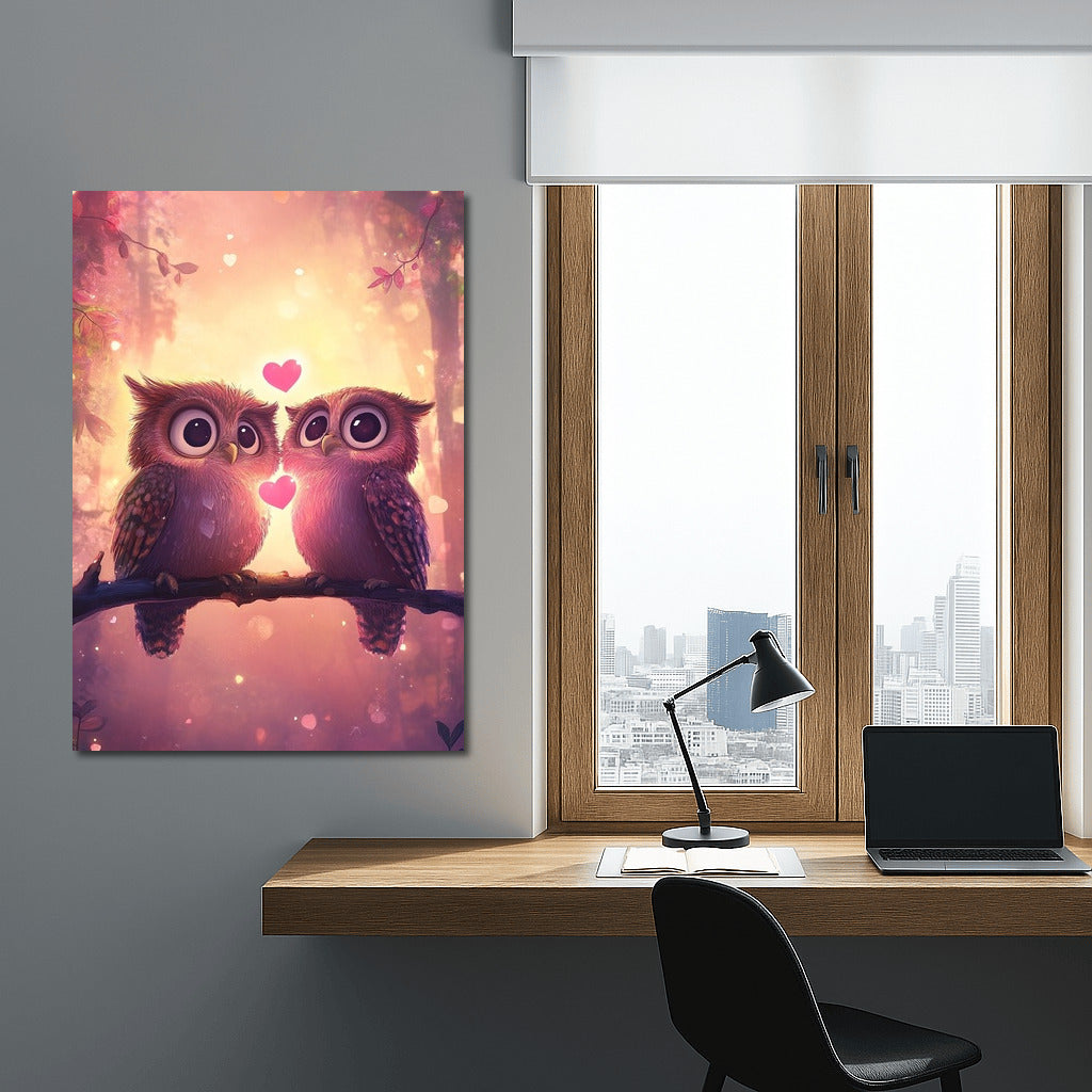 Sunset Symphony of Owls