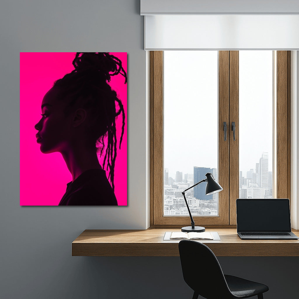 Dance of Shadows on the Pink Sunset