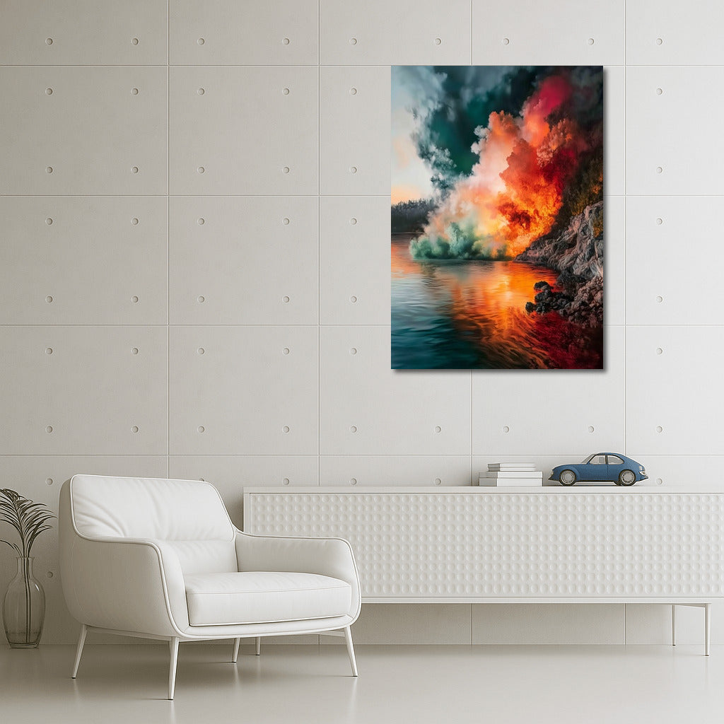 Symphony of Contrasts: Dance of Fire and Water