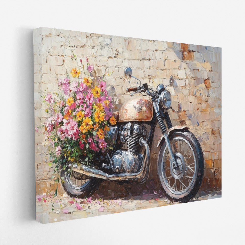 Flower Triumph on Two Wheels