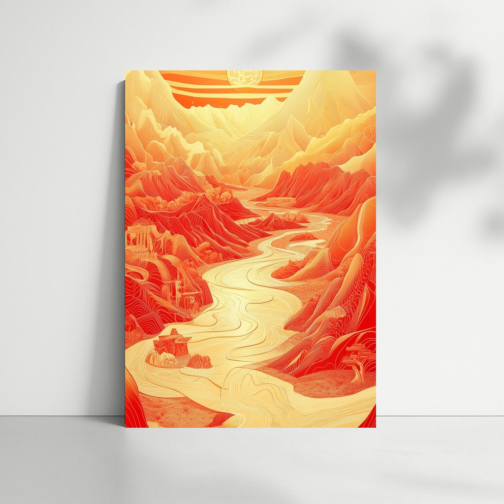 Fiery Radiance of the Mountains