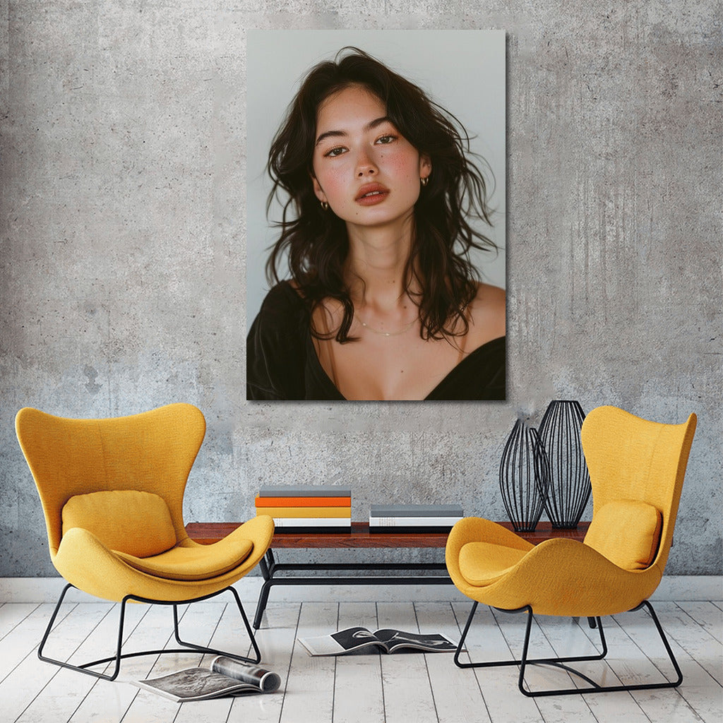 Refined Grace: Elegant Figure in the Interior