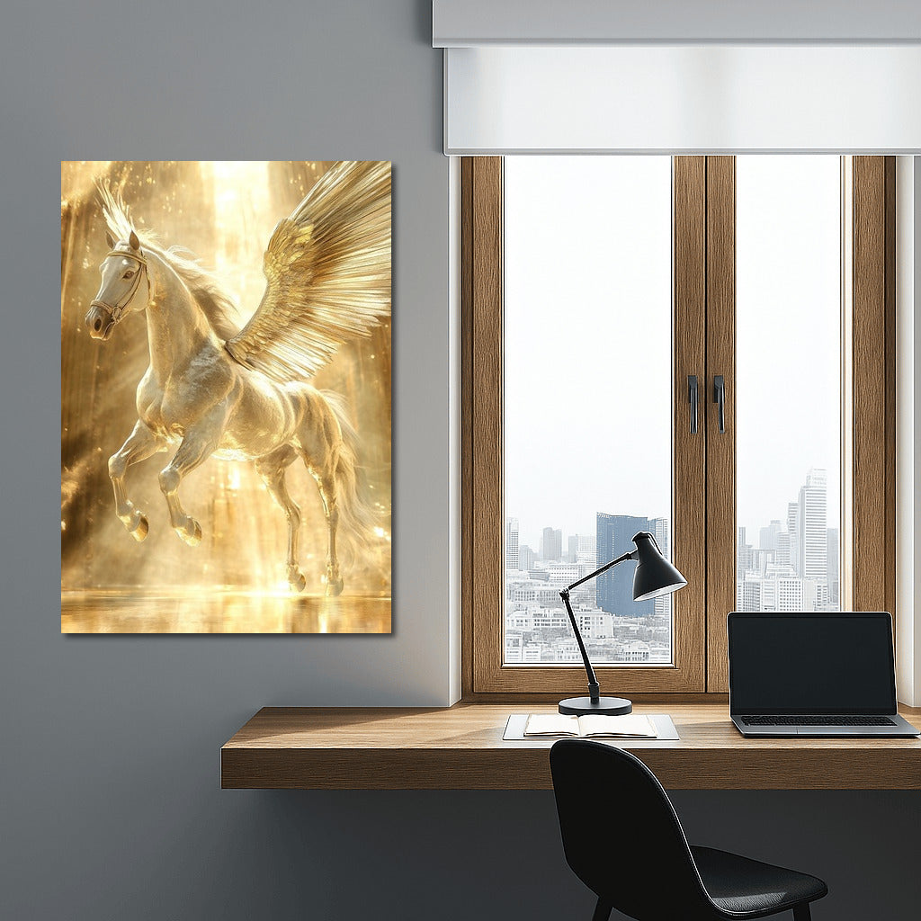 Golden-winged Pegasus: The Shining of a Fairy Tale
