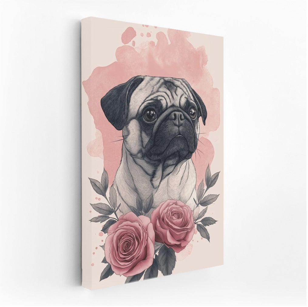 Pink Pug Charm