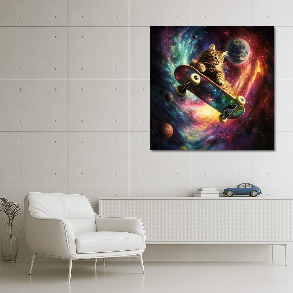 Star Skateboarder: Cat in Space