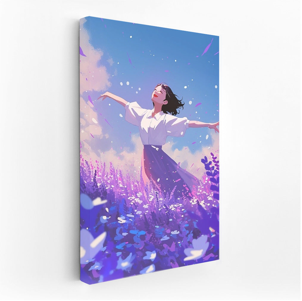 Violet Dreams: Freedom in Flowers