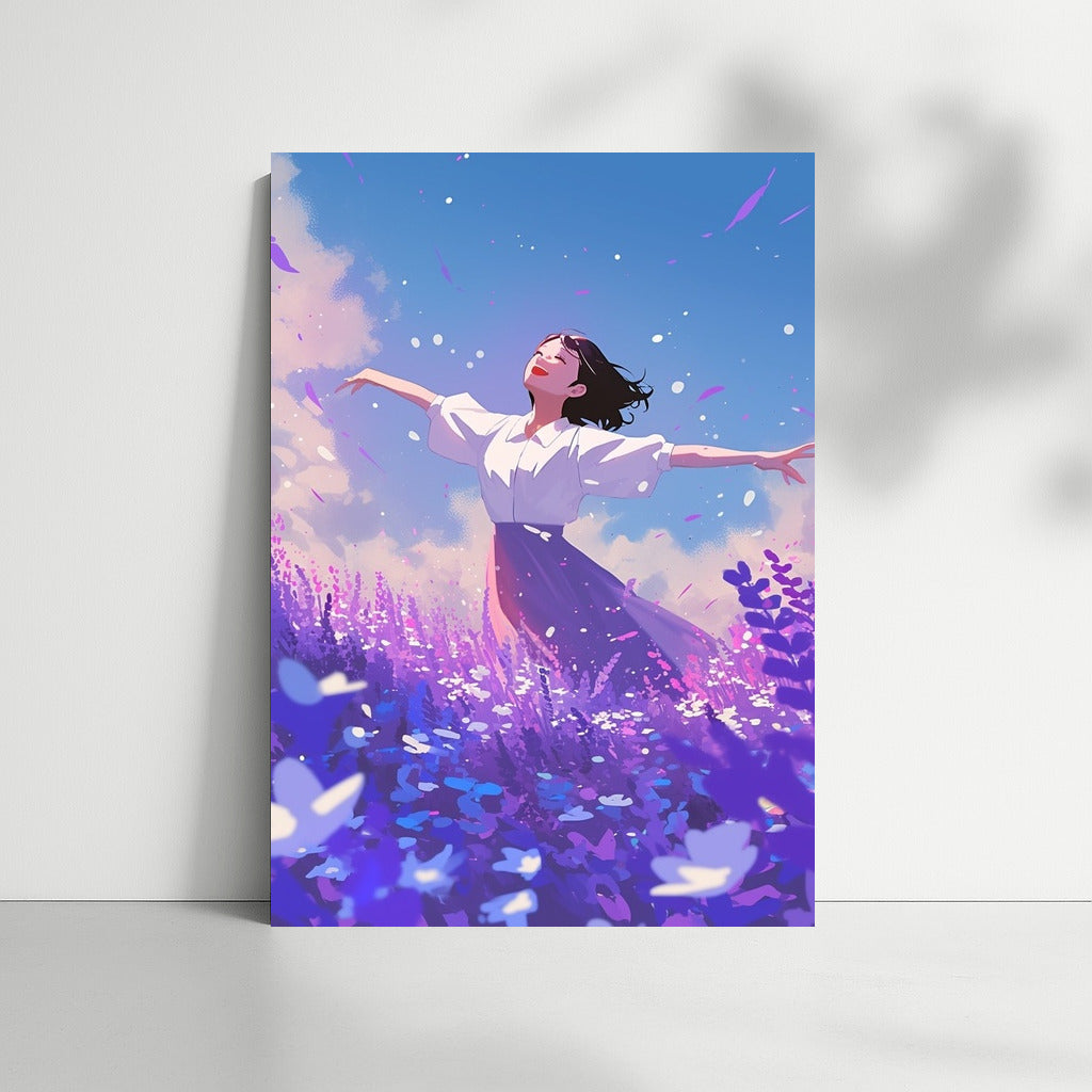 Violet Dreams: Freedom in Flowers