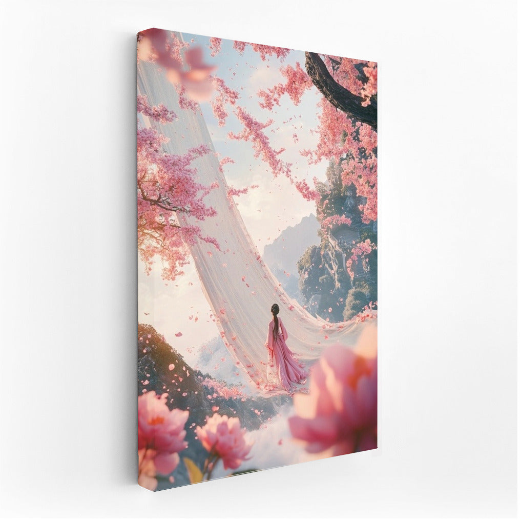 Pink Dream Among the Flowering Branches
