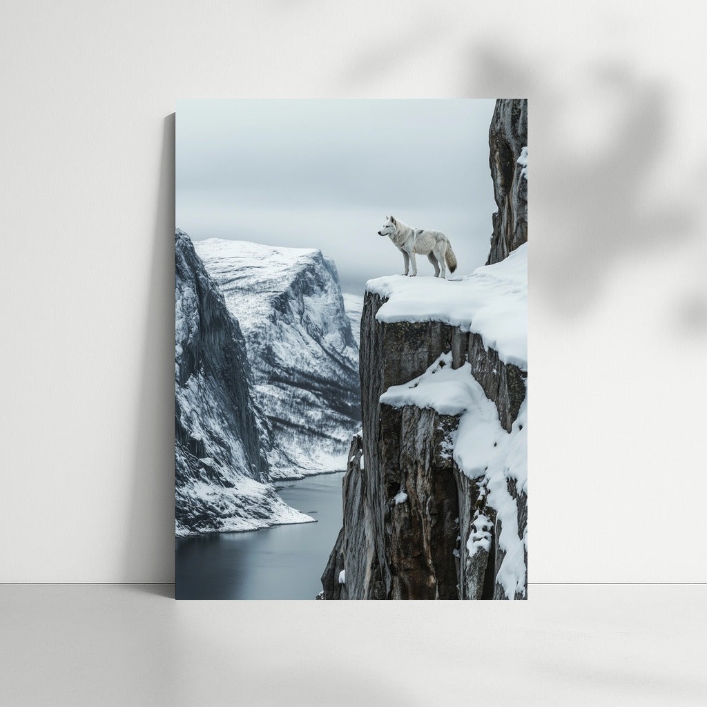 Wolf in Winter's Embrace