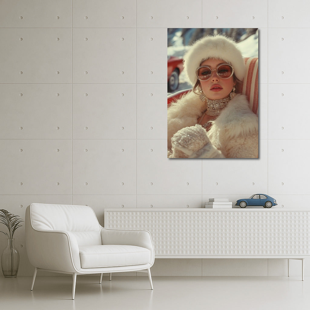Retro charm in winter fur