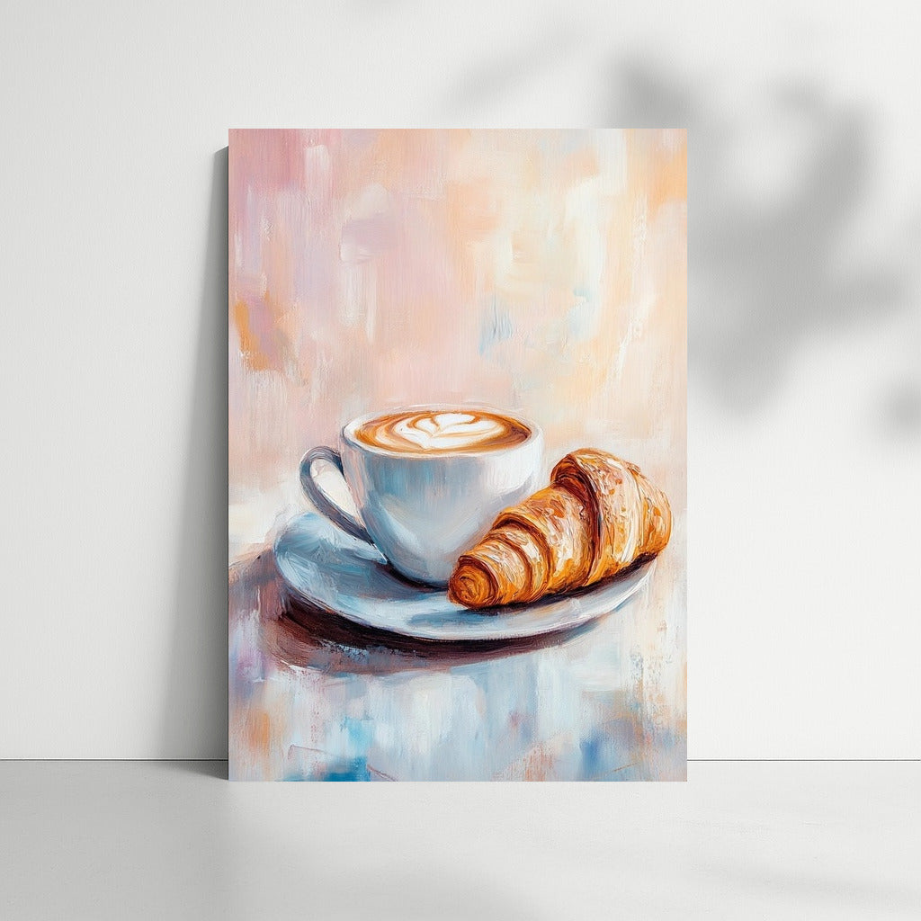 Morning Waltz of Latte and Croissant