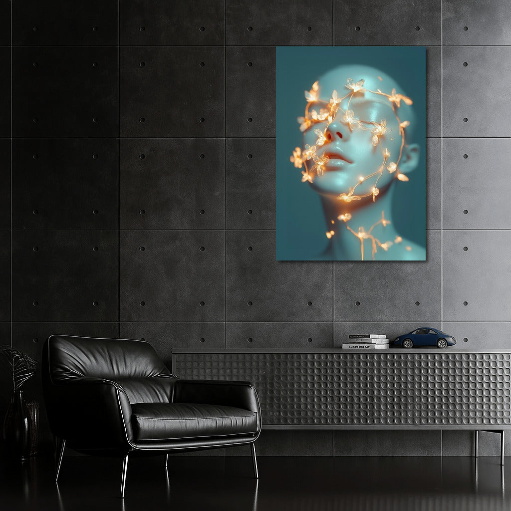 Bright dreams in a floral frame