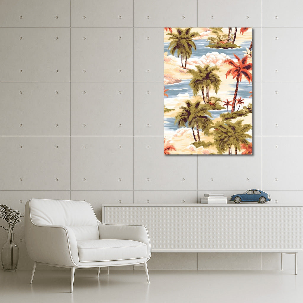 Palm Waltz Under the Cloud Dome