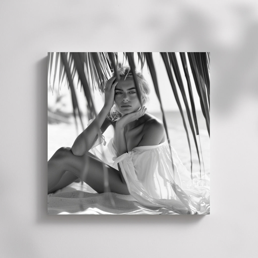 Tropical Muse in the Palm Shade