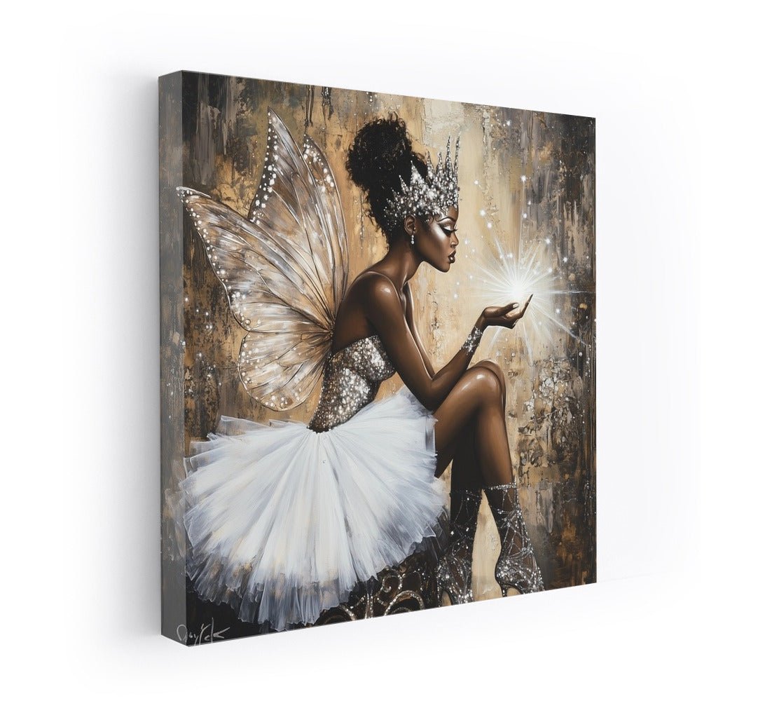 Light in the hands of a fairy