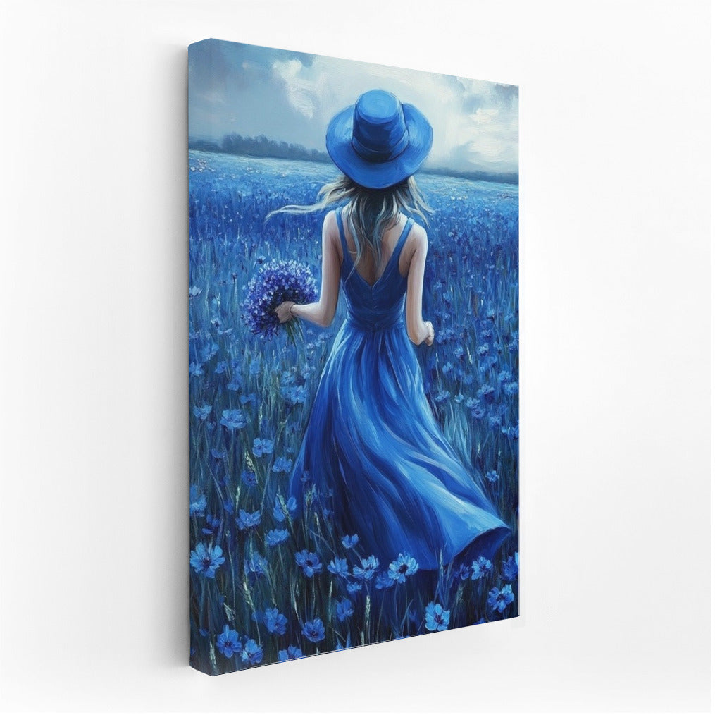 Blue Symphony of Flowers