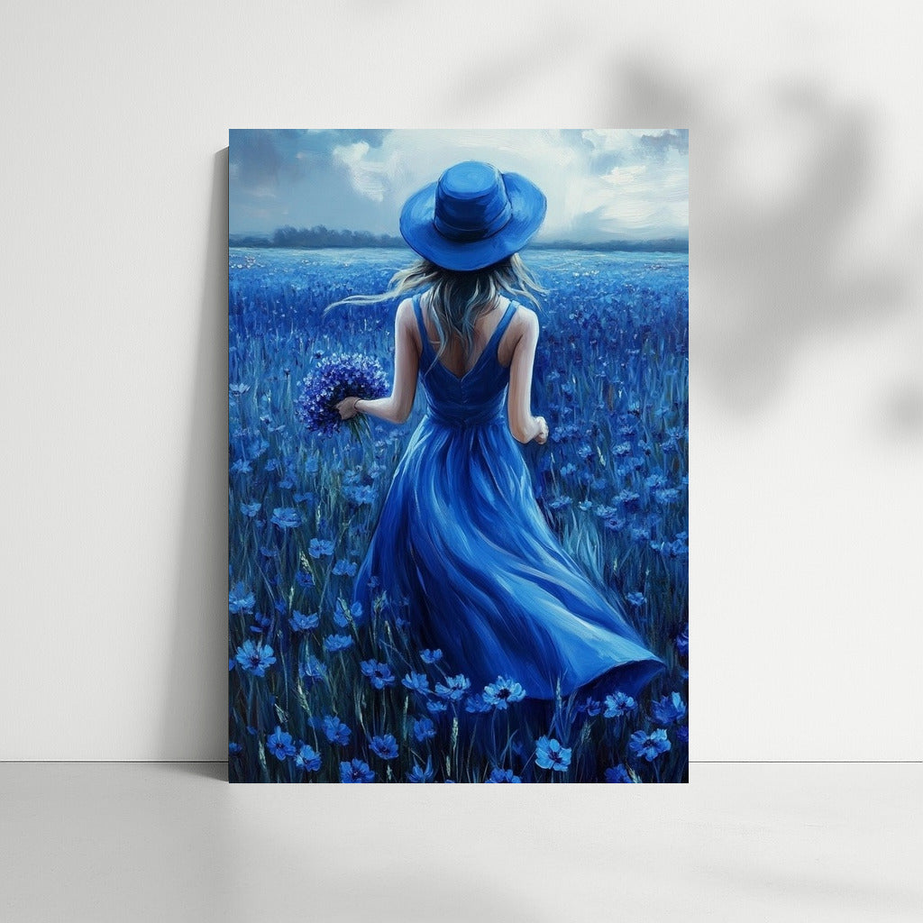 Blue Symphony of Flowers