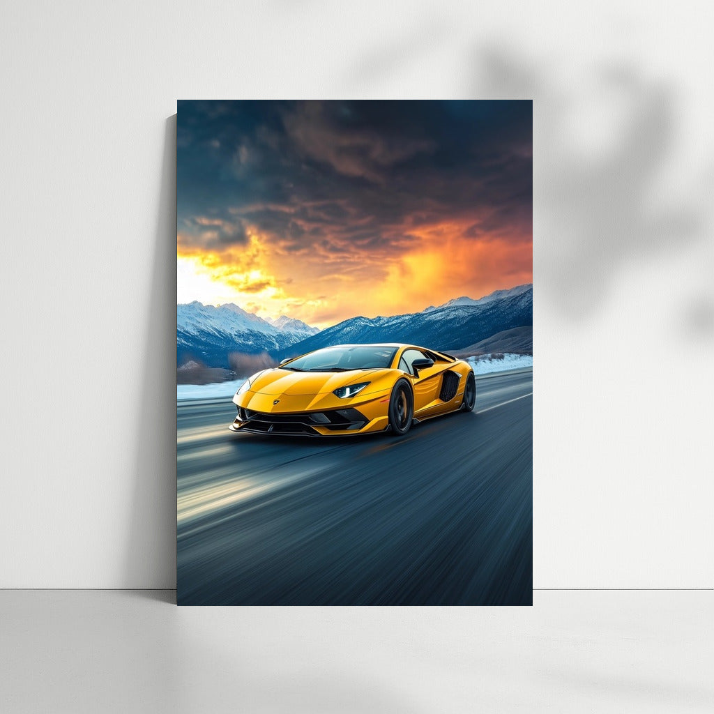 Sunset Symphony of Speed