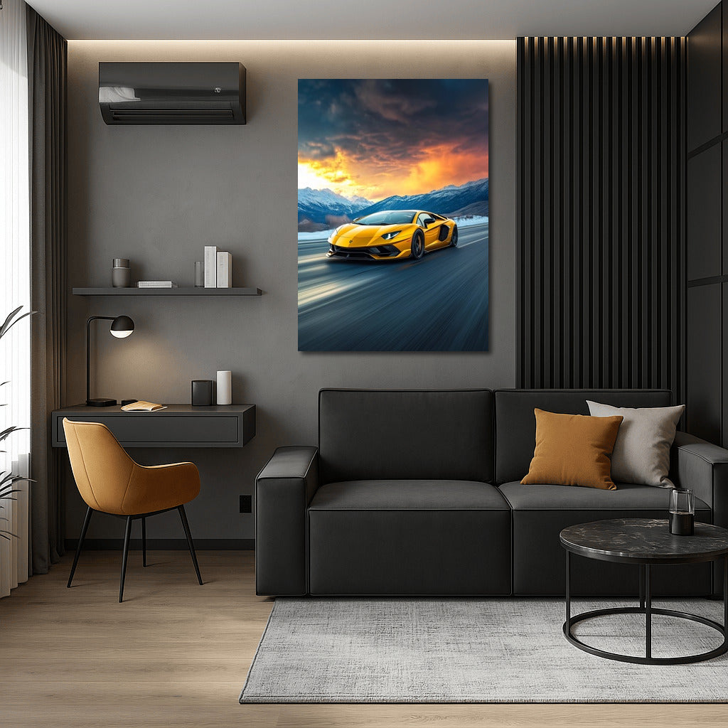 Sunset Symphony of Speed