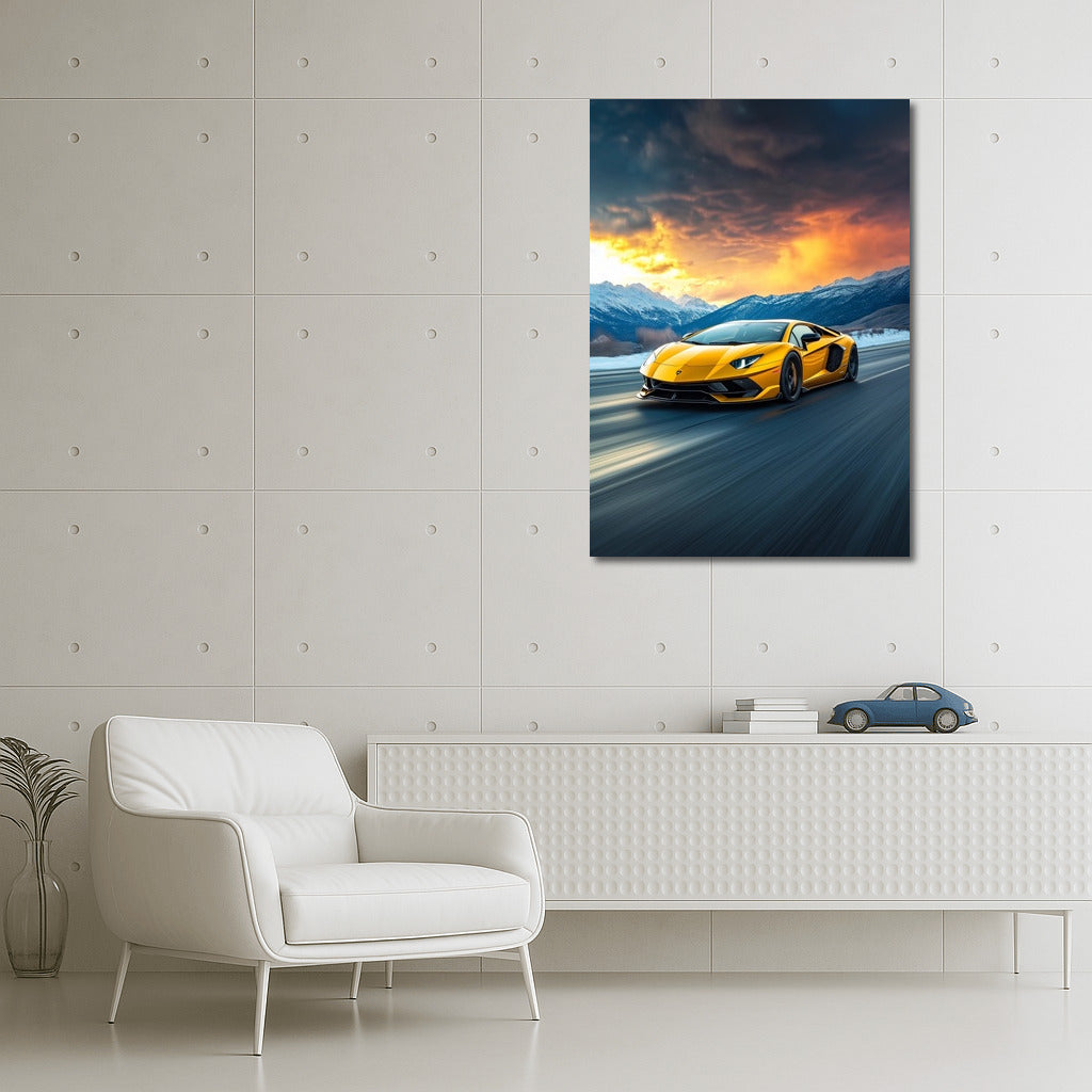 Sunset Symphony of Speed